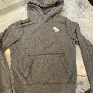 Abercrombie kids boy grey hooded sweatshirt